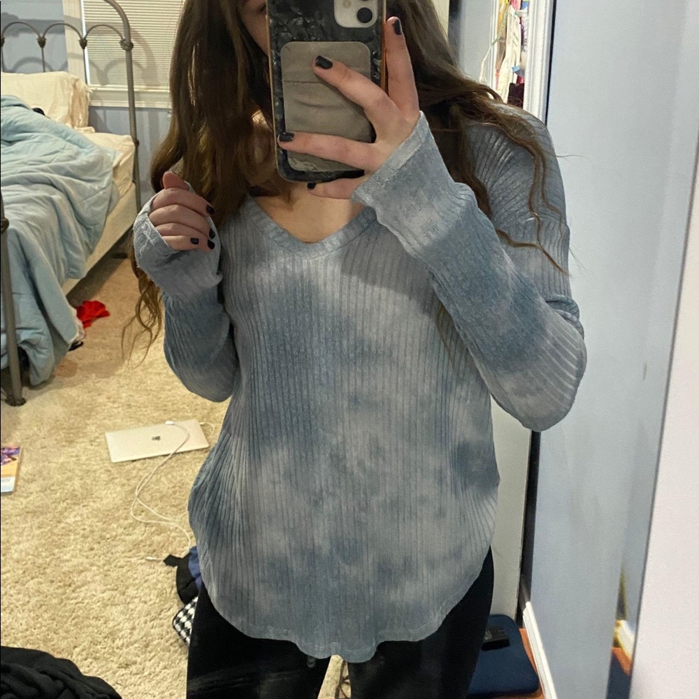 Blue Tye dye top